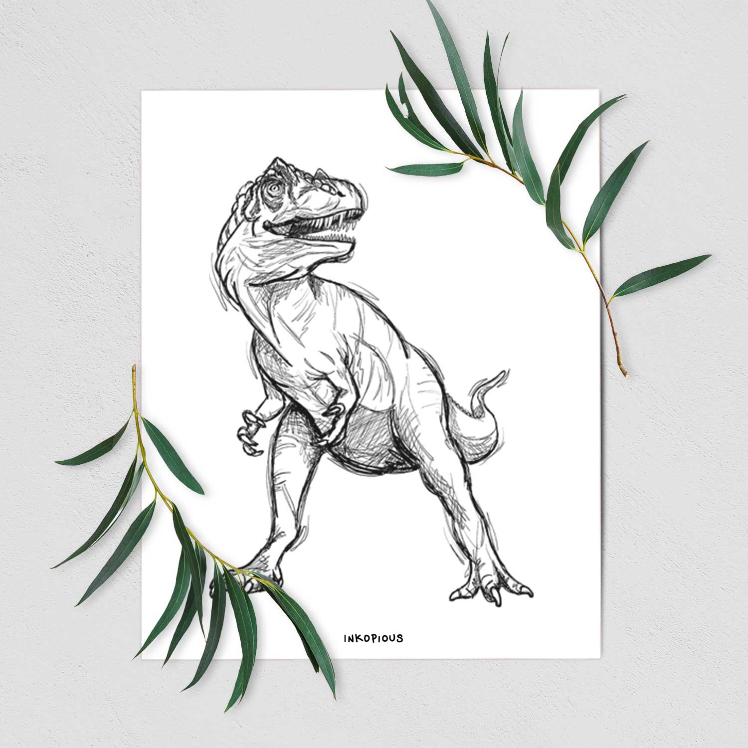 Allosaurus Art Print