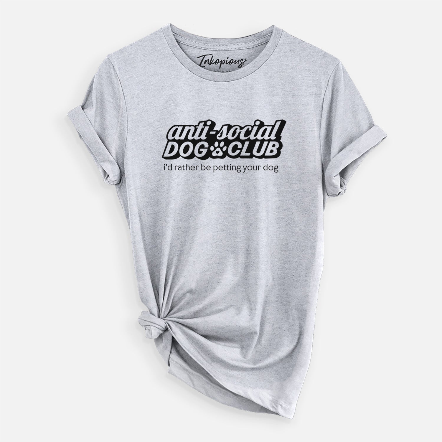 'Anti Social Dog Club' design on a Grey Unisex crewneck