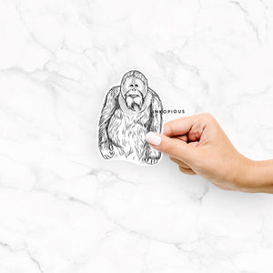 Horace the Male Orangutan - Decal Sticker