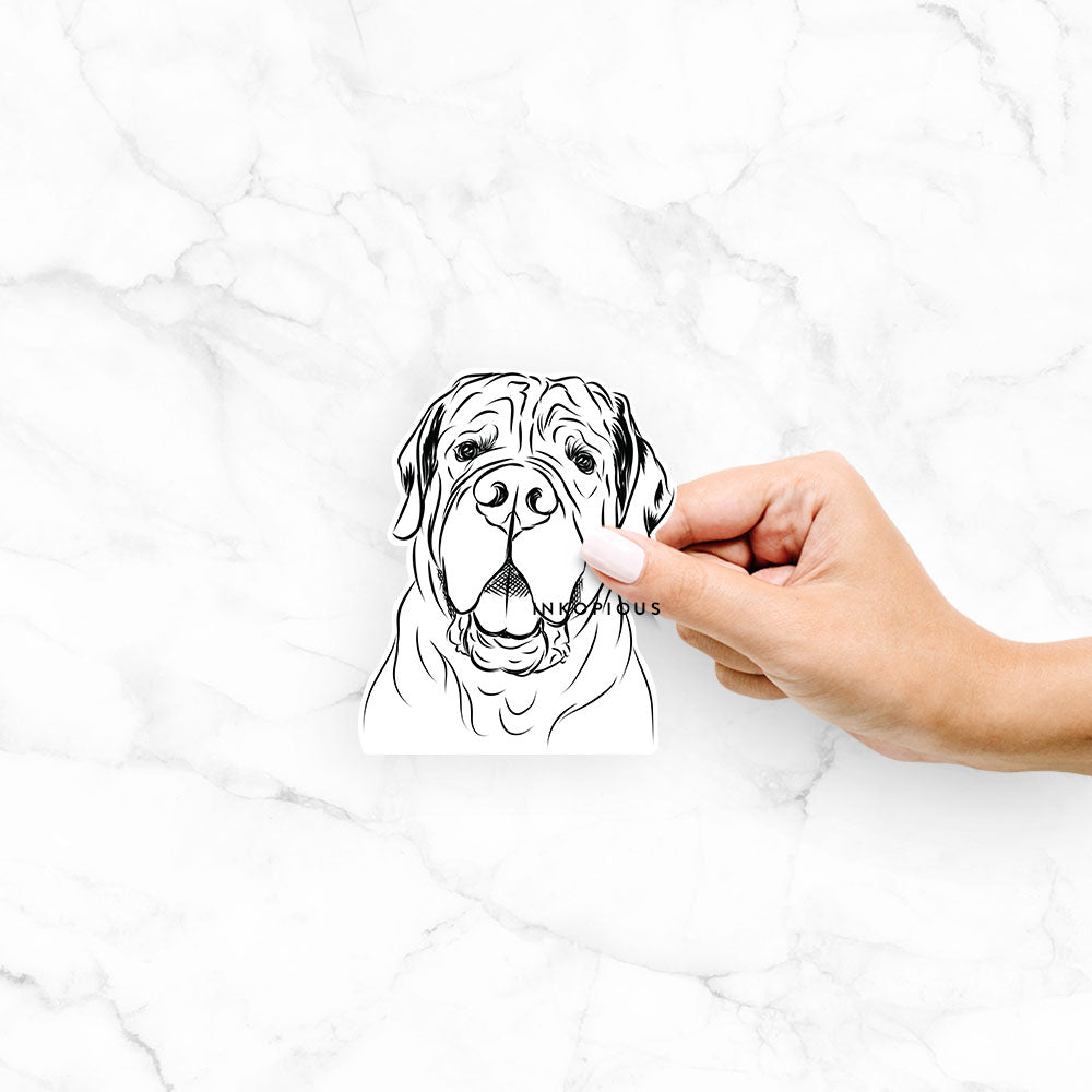 Tufton the English Mastiff - Decal Sticker