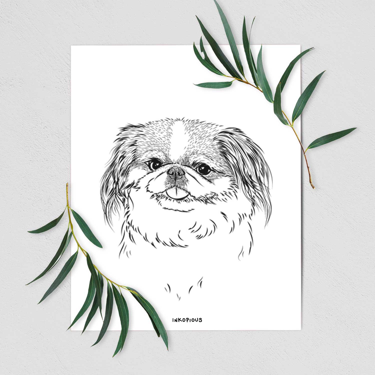 Abra Bean the Pekingese Art Print
