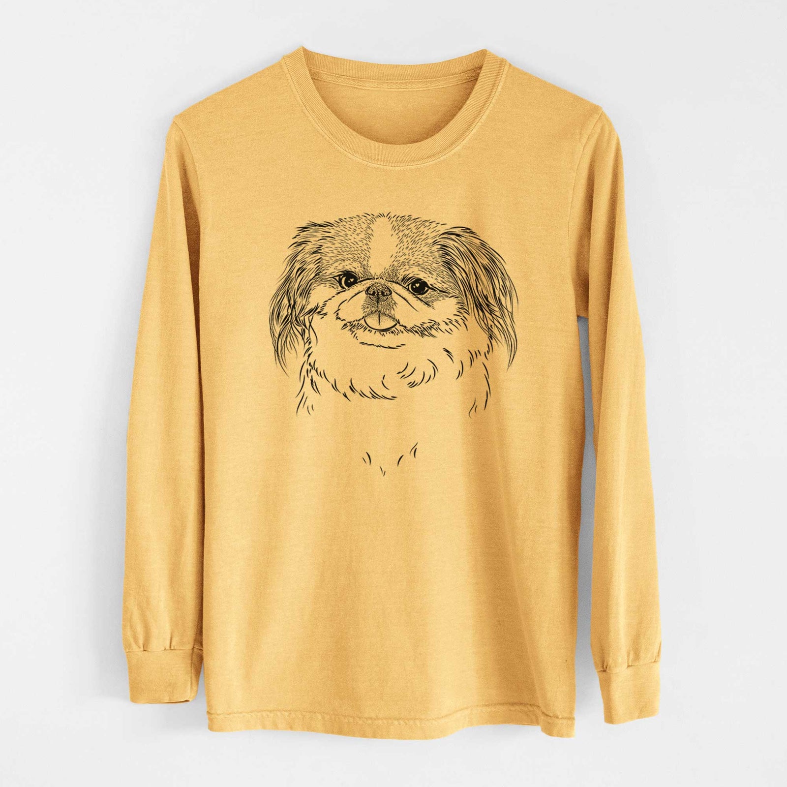 Bare Abra Bean the Pekingese - Heavyweight 100% Cotton Long Sleeve