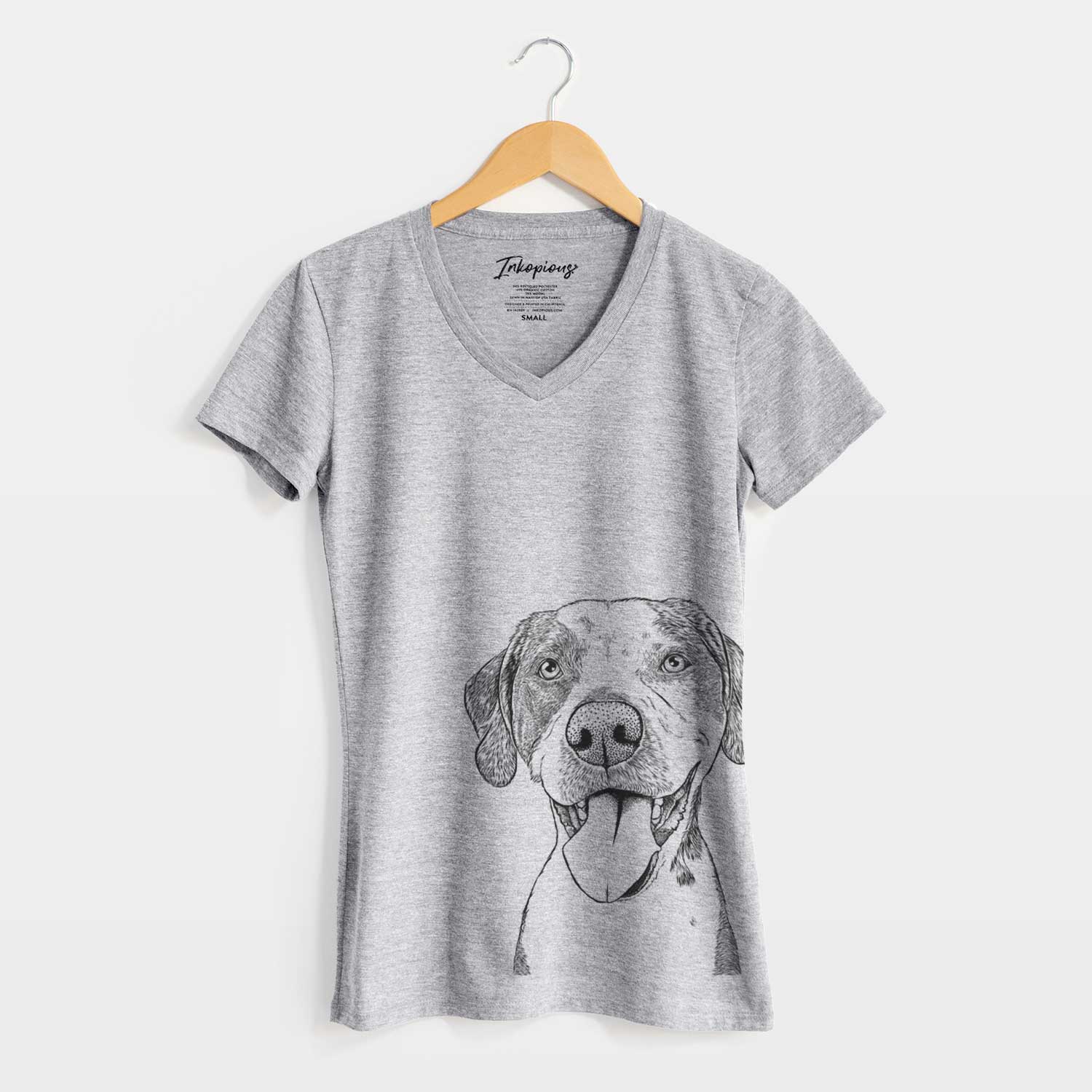 Bare Ace Boogie the Mixed Breed - Women's V-neck Shirt