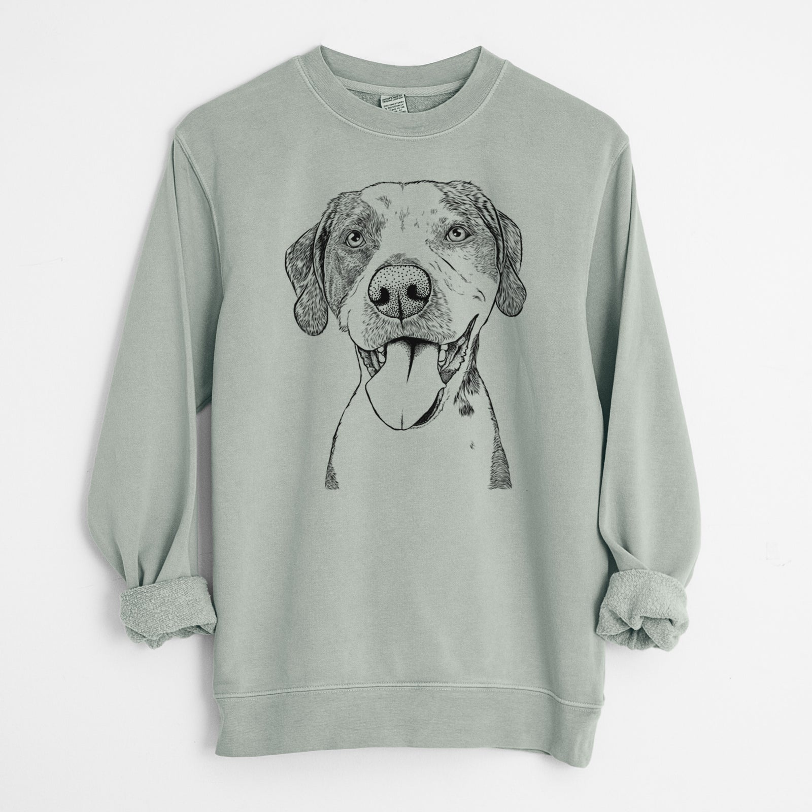 Bare Ace Boogie the Mixed Breed - Unisex Pigment Dyed Crew Sweatshirt