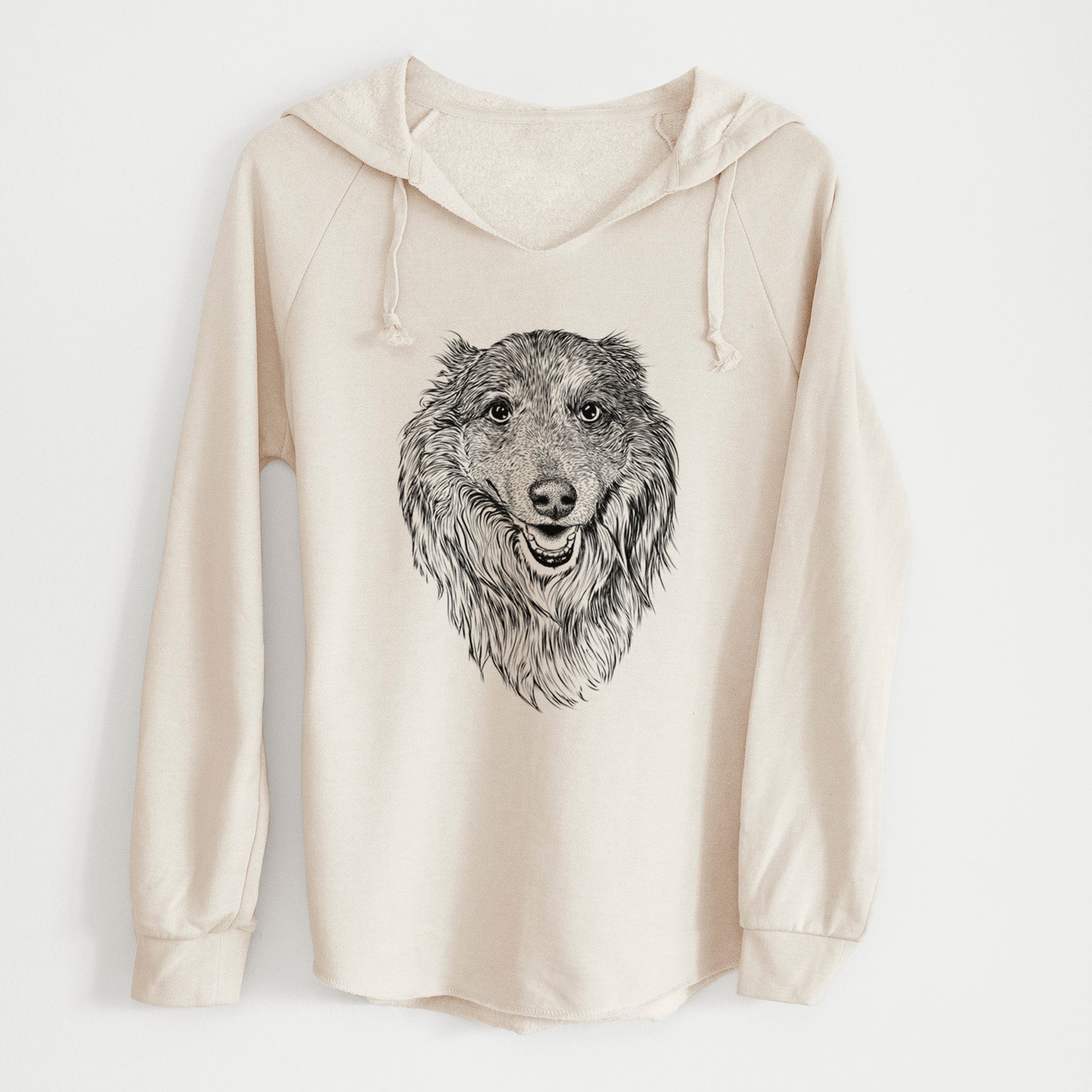 Bare Addie the Collie Mix - Cali Wave Hooded Sweatshirt