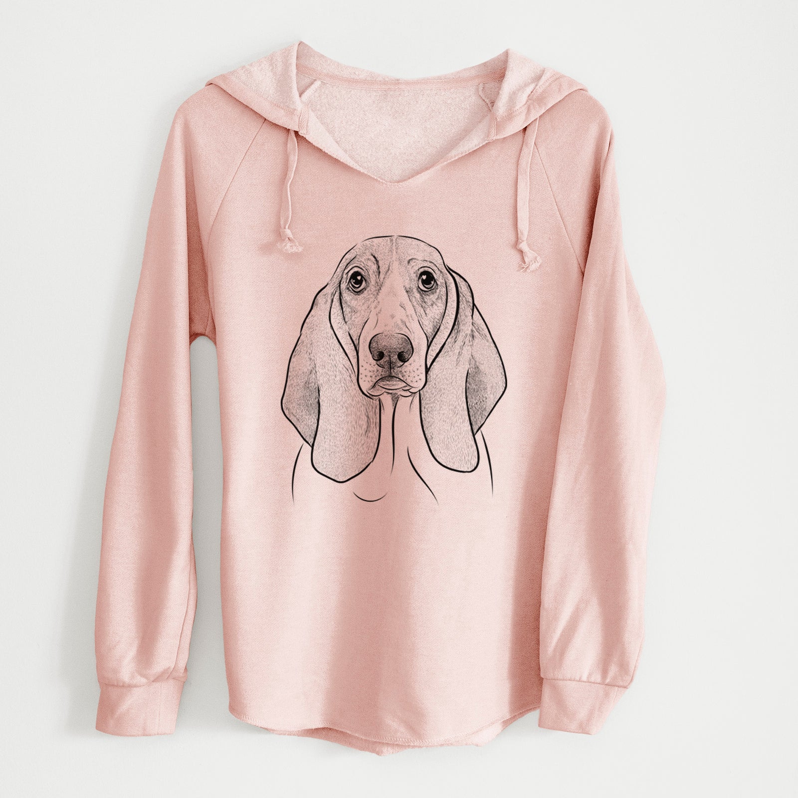 Bare Addison the Basset Hound - Cali Wave Hooded Sweatshirt