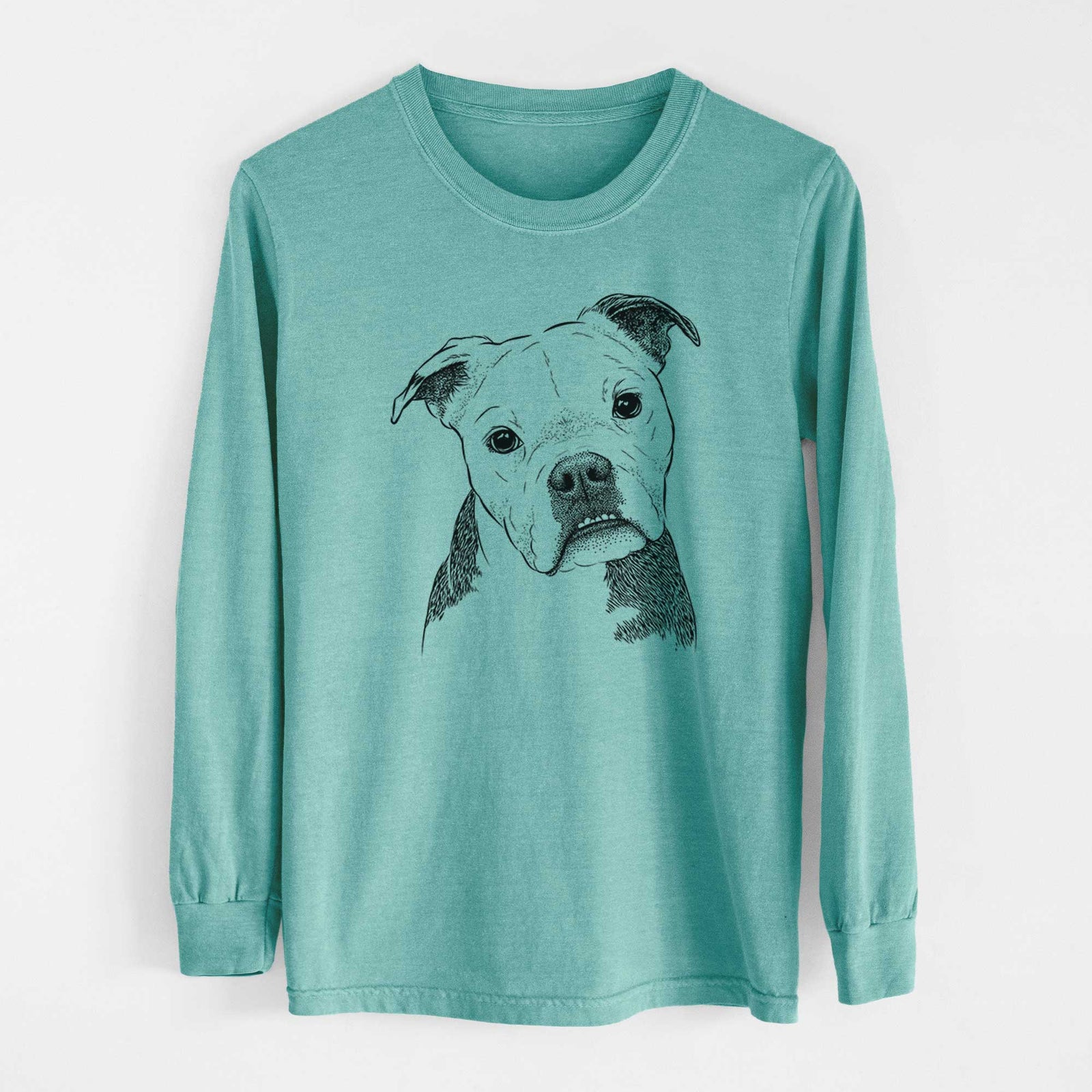 Bare Aggy the Olde English Bulldogge - Heavyweight 100% Cotton Long Sleeve