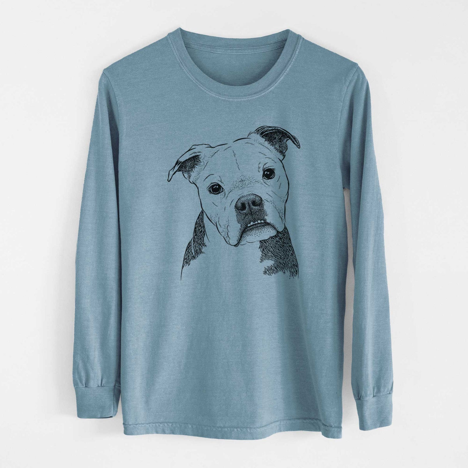 Bare Aggy the Olde English Bulldogge - Heavyweight 100% Cotton Long Sleeve