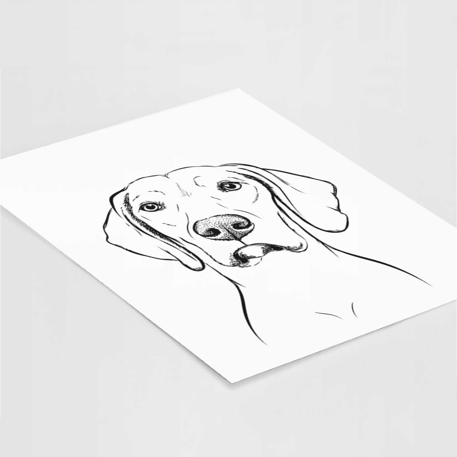 Almond the Vizmaraner Art Print