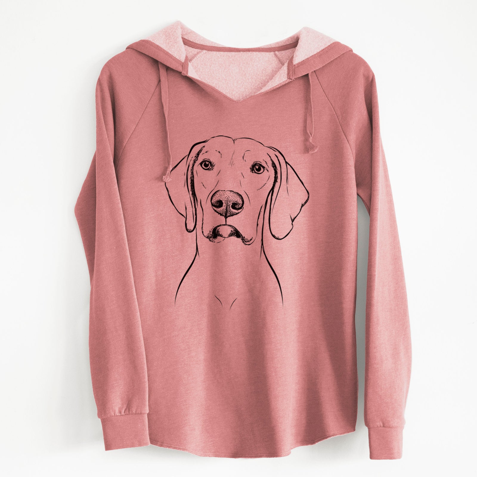 Bare Almond the Vizmaraner - Cali Wave Hooded Sweatshirt