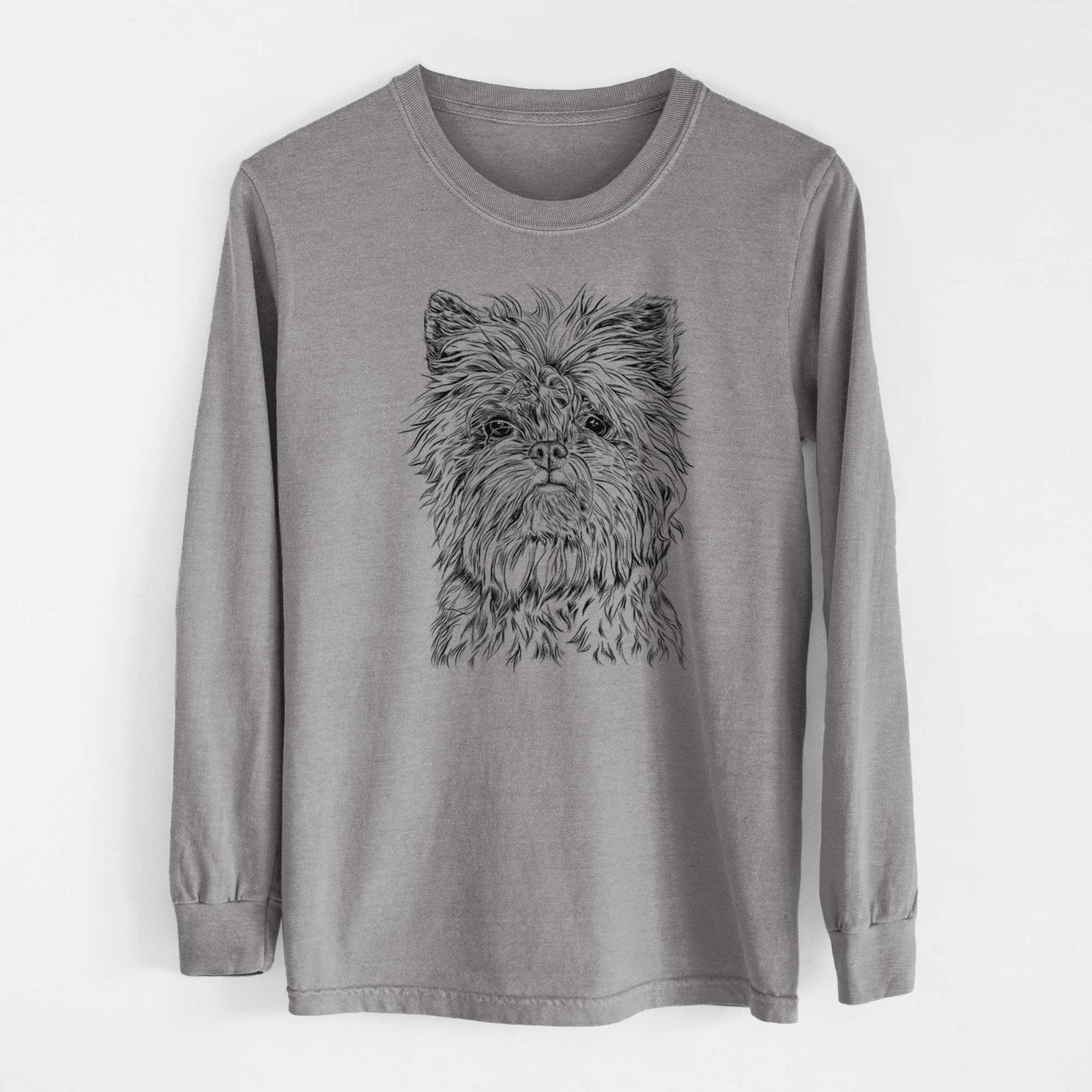 Bare Alvin the Affenpinscher - Heavyweight 100% Cotton Long Sleeve