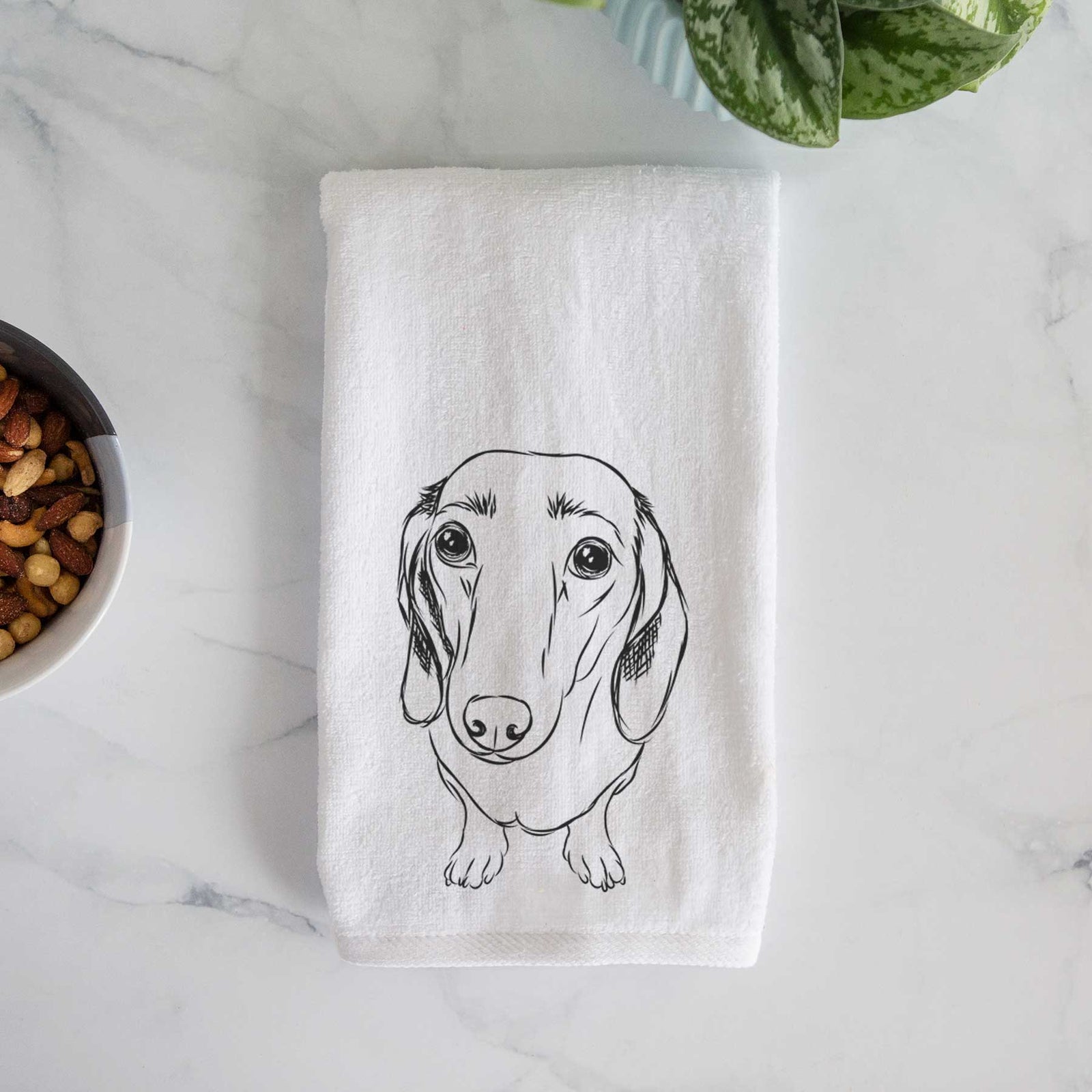 Annabelle the Dachshund Decorative Hand Towel