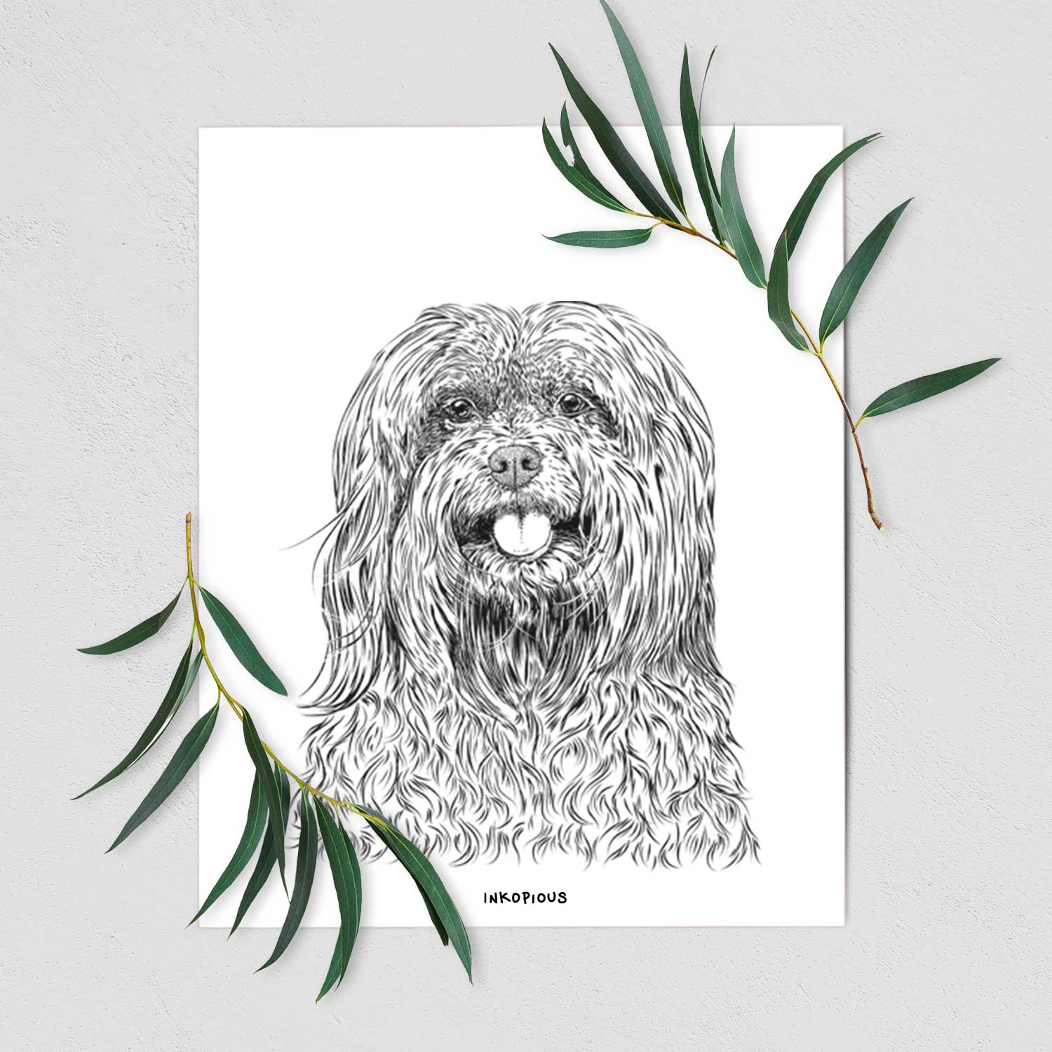 Annie the Mixed Breed Art Print
