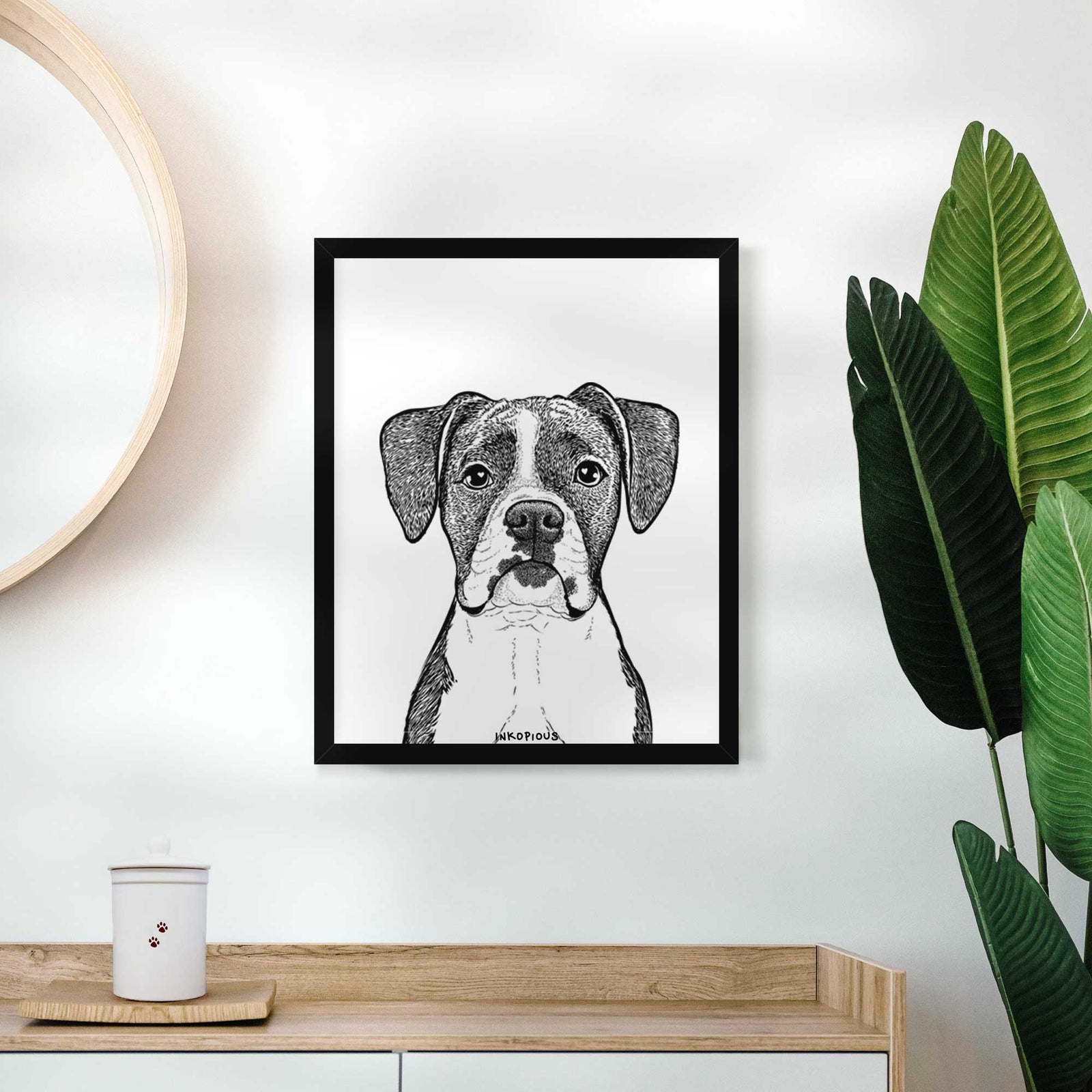 Annie the Boxer Art Print