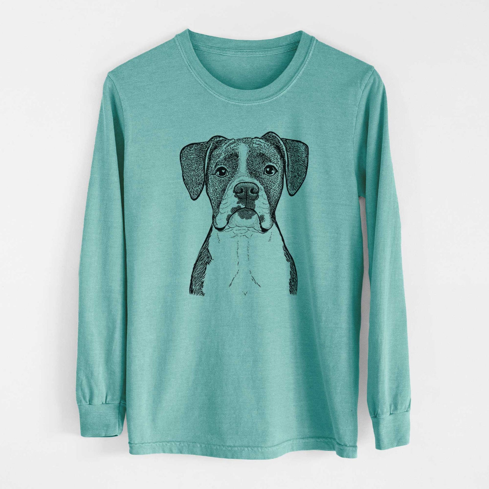 Bare Annie the Boxer - Heavyweight 100% Cotton Long Sleeve