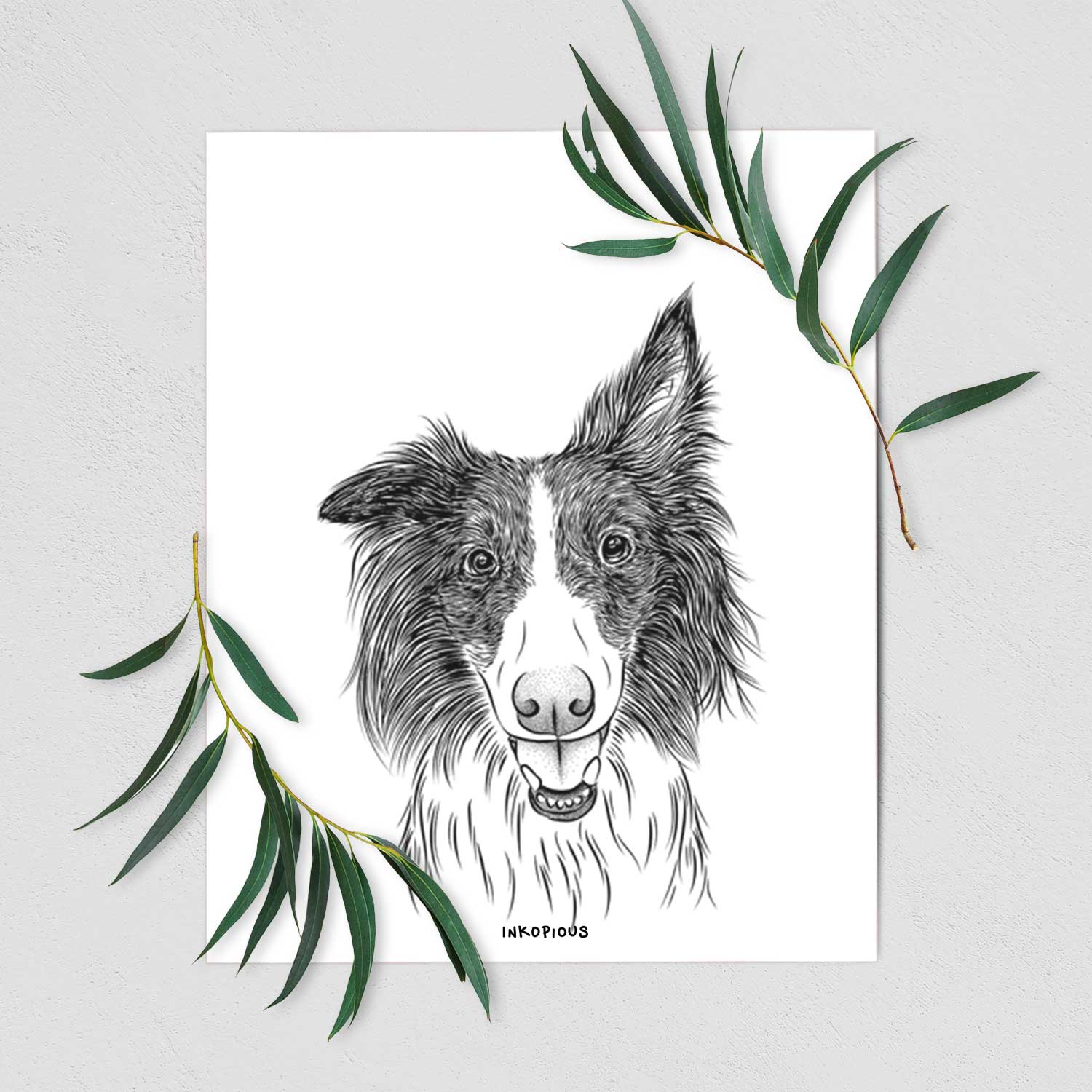 Archie the Silken Windhound Art Print