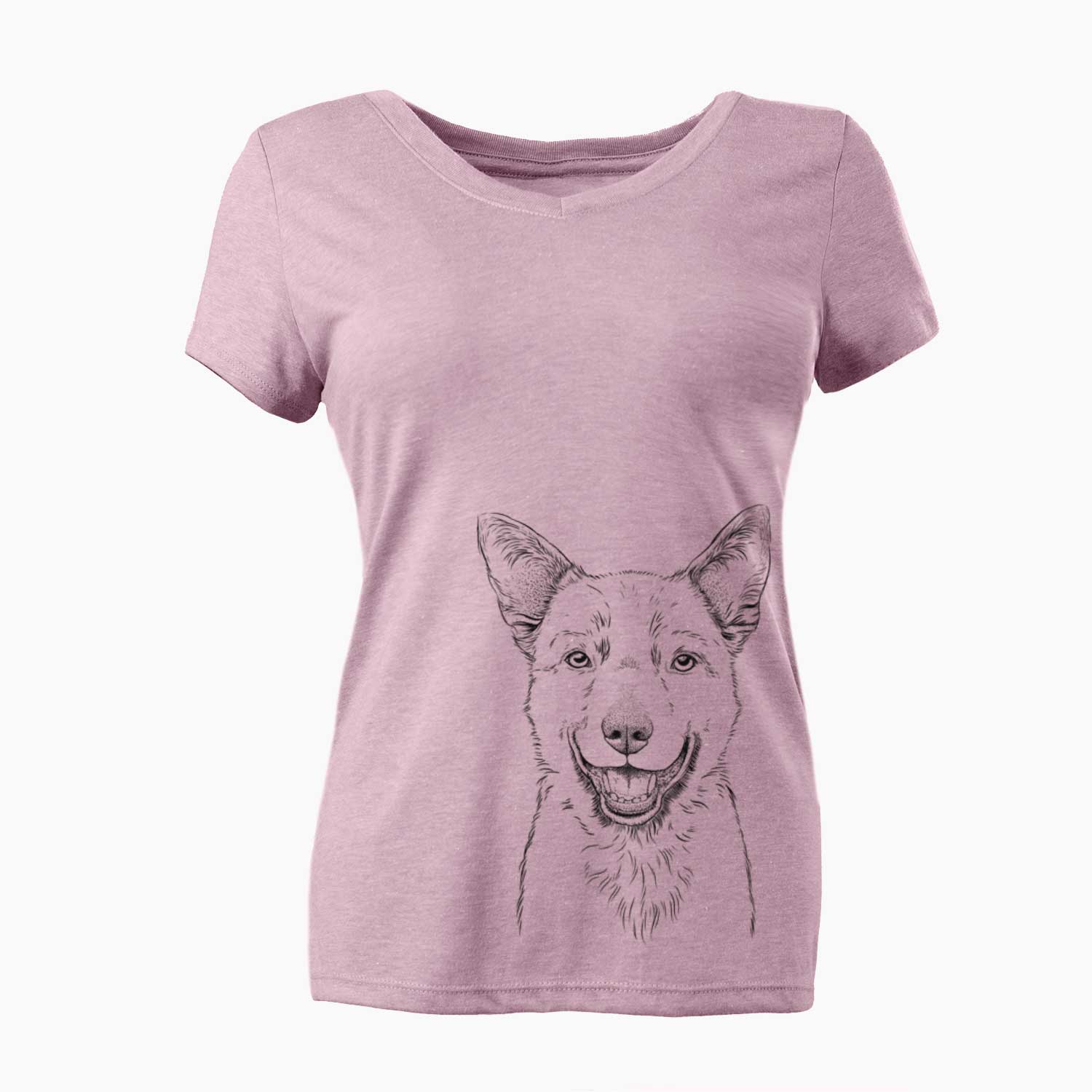 Bare Arden the Australian Kelpie - Women's V-neck Shirt