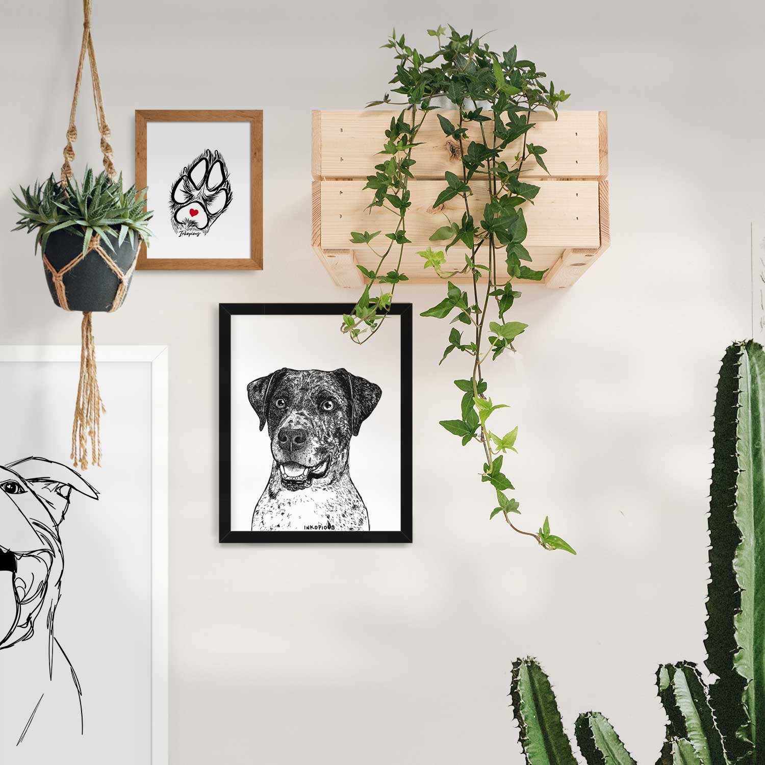 Argos the Catahoula Art Print