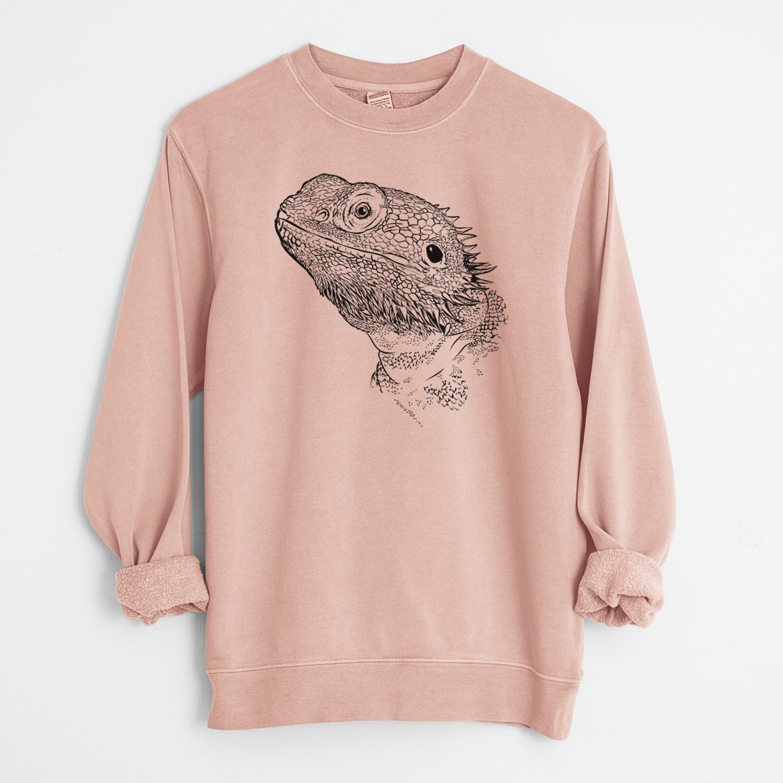 Bare Ash the Bearded Dragon - Unisex Pigment Dyed Crew Sweatshirt