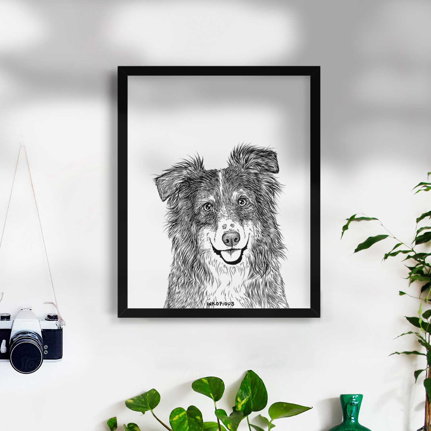 Aushe the Australian Shepherd Art Print