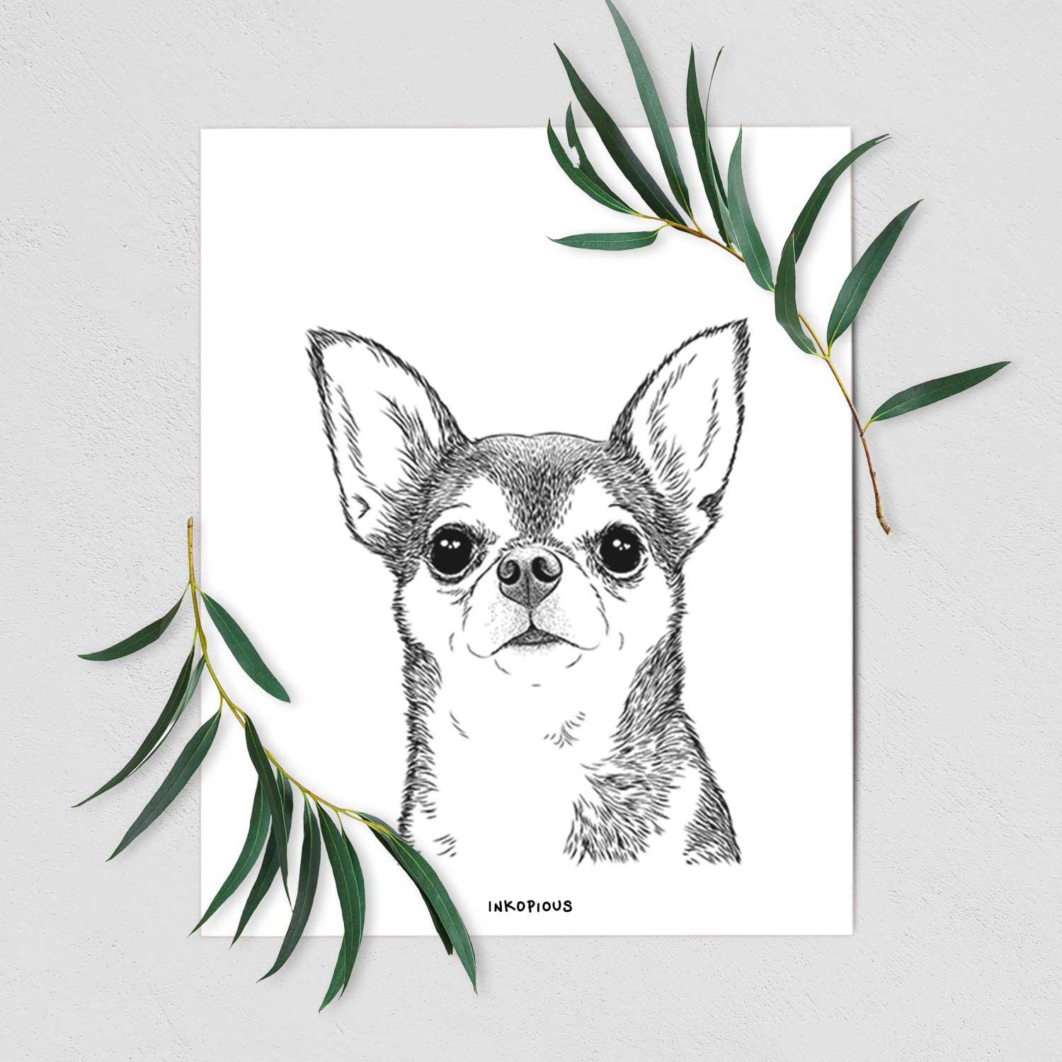 Baby the Chihuahua Art Print