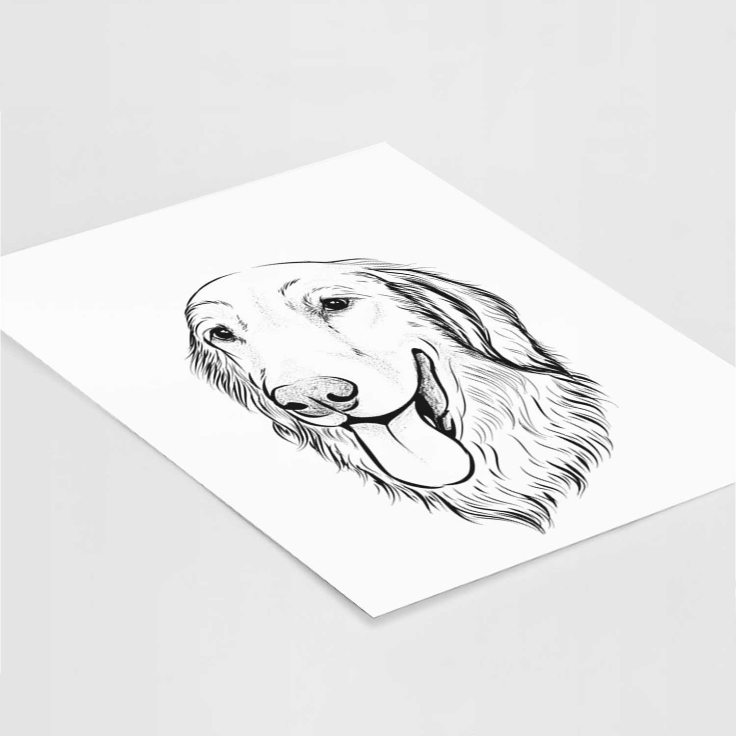 Bailey the Golden Retriever Art Print