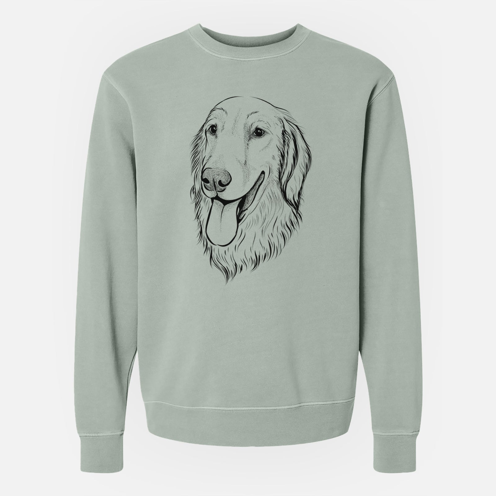 Bare Bailey the Golden Retriever - Unisex Pigment Dyed Crew Sweatshirt