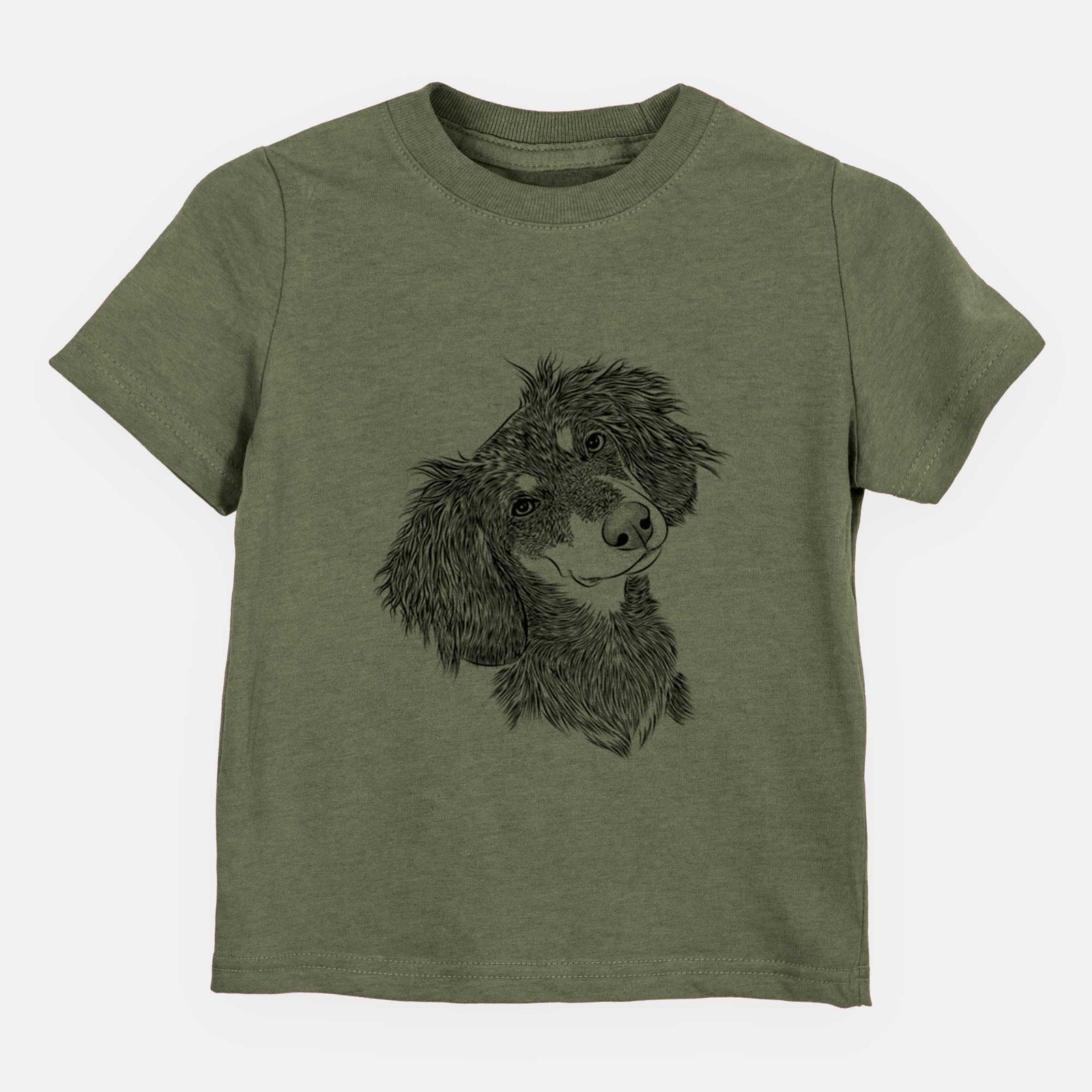Bare Bailey the Long Haired Dachshund - Kids/Youth/Toddler Shirt