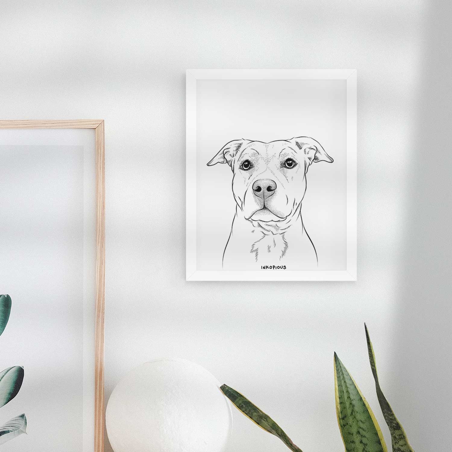 Bailey the American Staffordshire Terrier Art Print