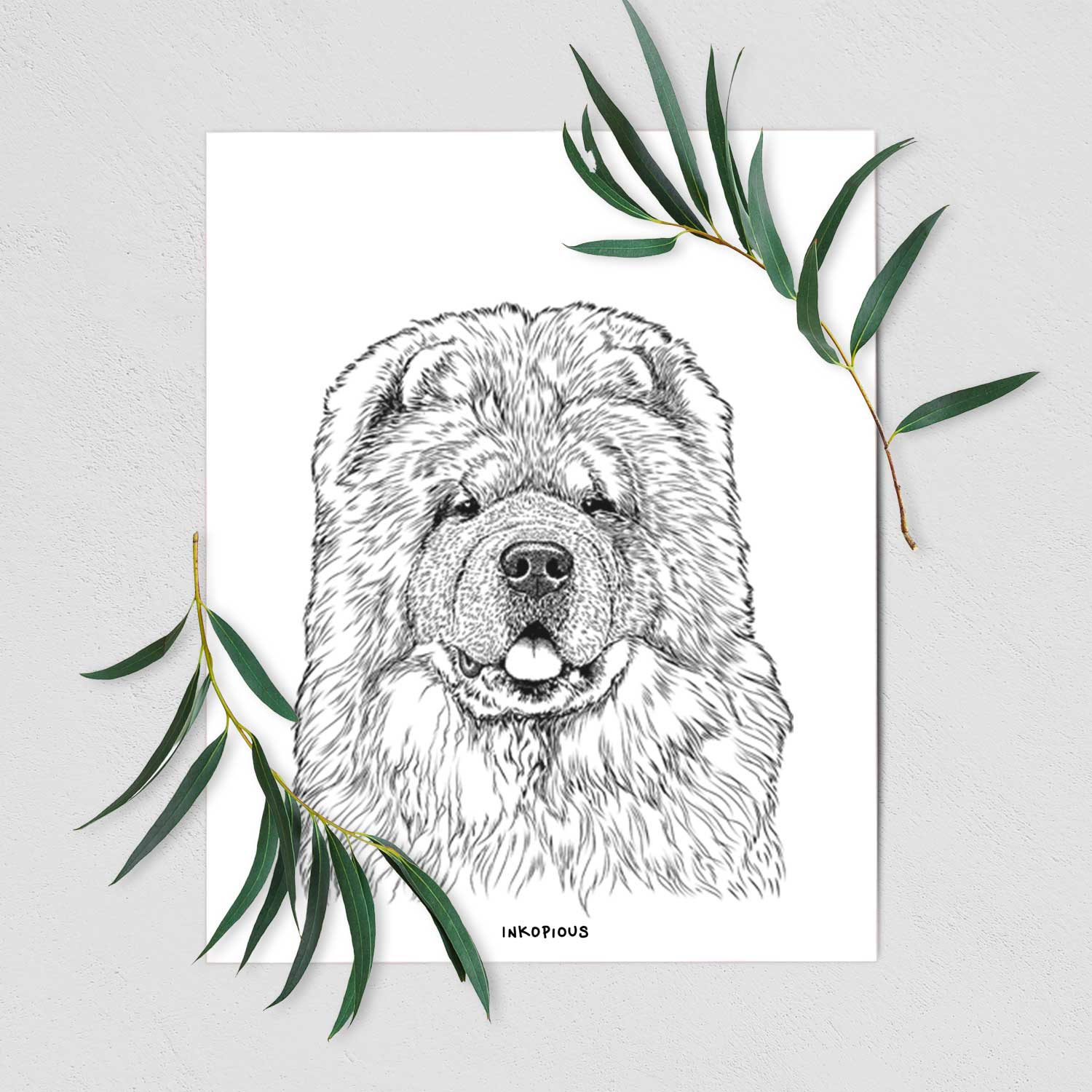 Baloo the Chow Chow Art Print