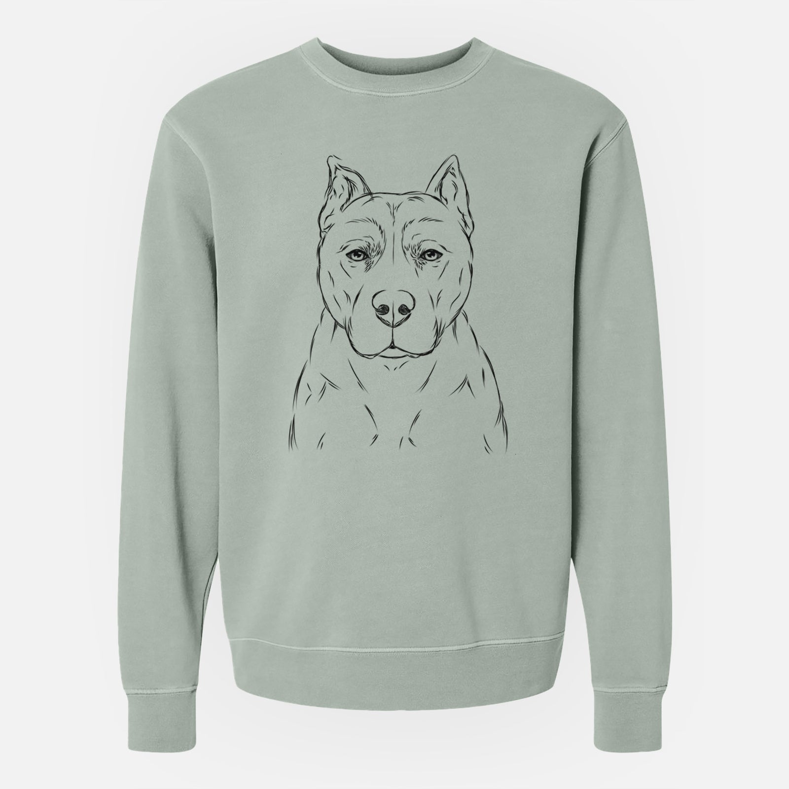 Bare Bane the Pitbull Mix - Unisex Pigment Dyed Crew Sweatshirt