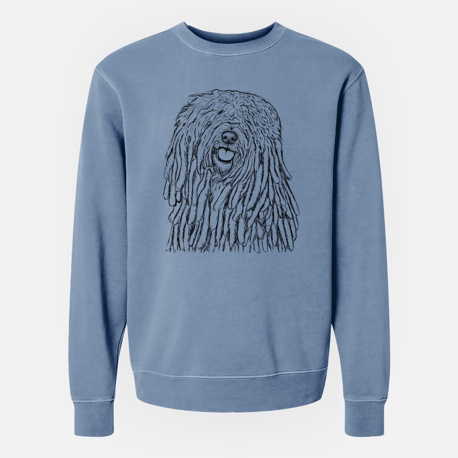 Bare Barry the Komondor - Unisex Pigment Dyed Crew Sweatshirt