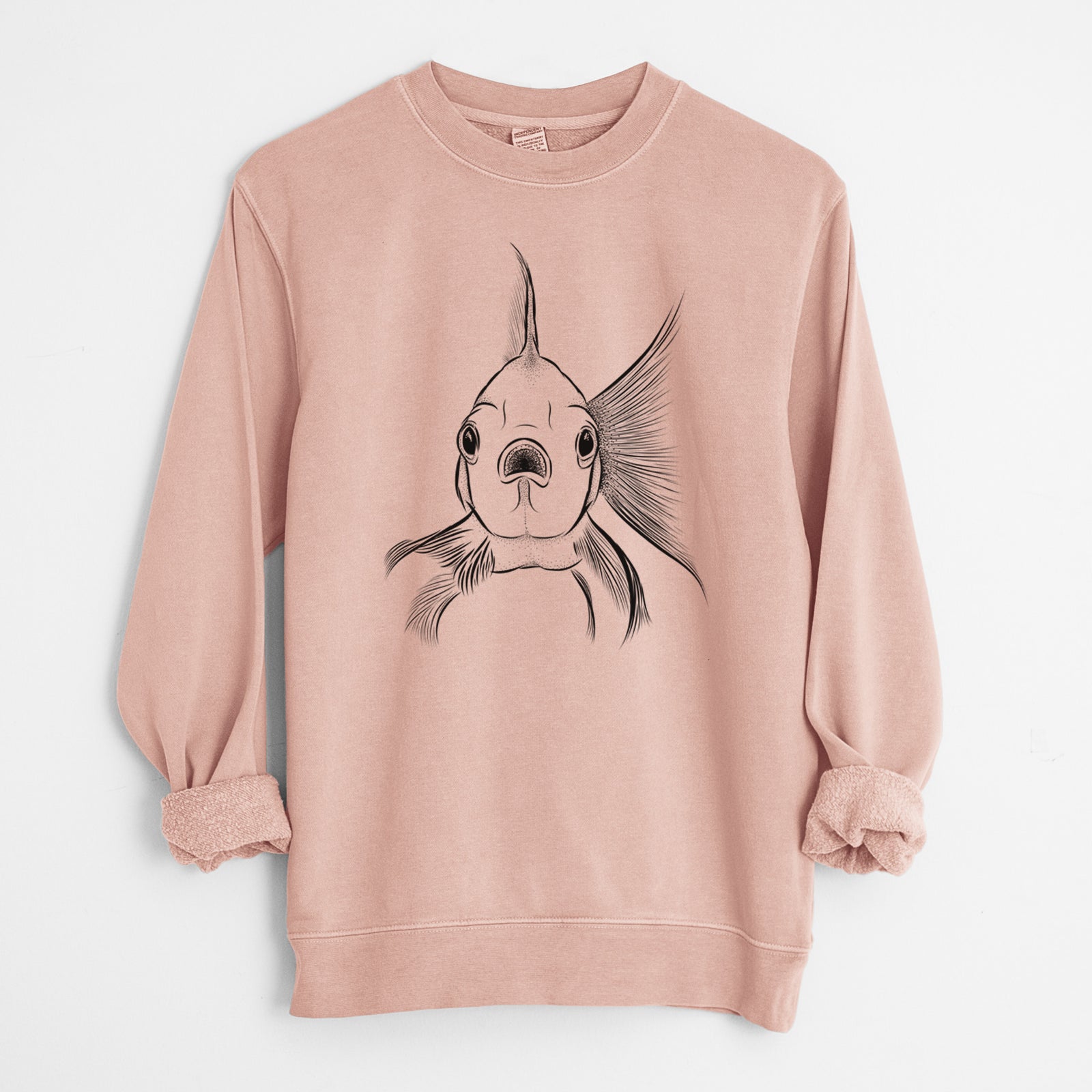 Bare Beefcake the Goldfish - Unisex Pigment Dyed Crew Sweatshirt