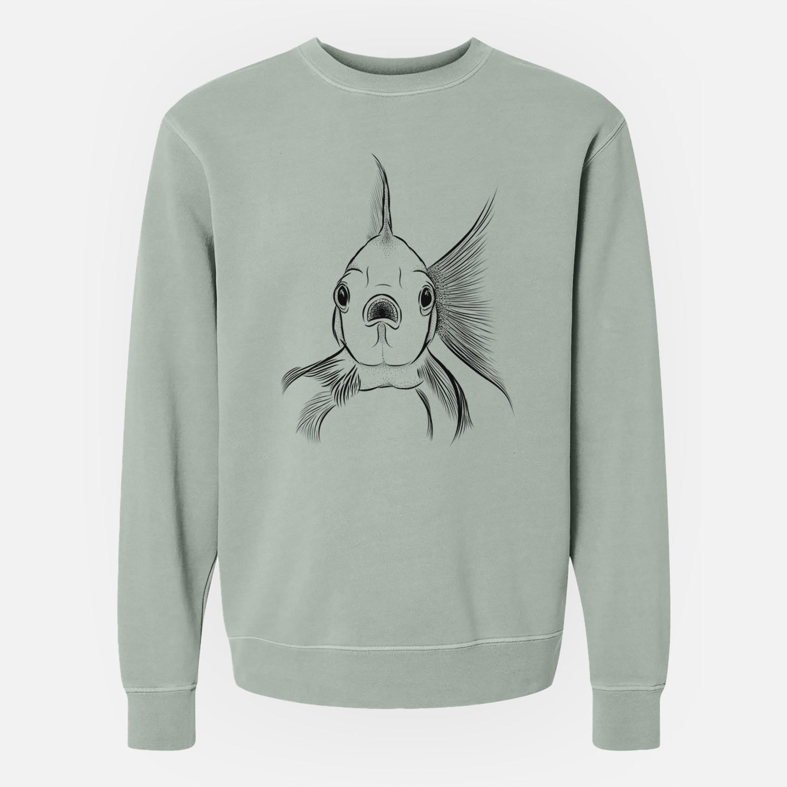 Bare Beefcake the Goldfish - Unisex Pigment Dyed Crew Sweatshirt
