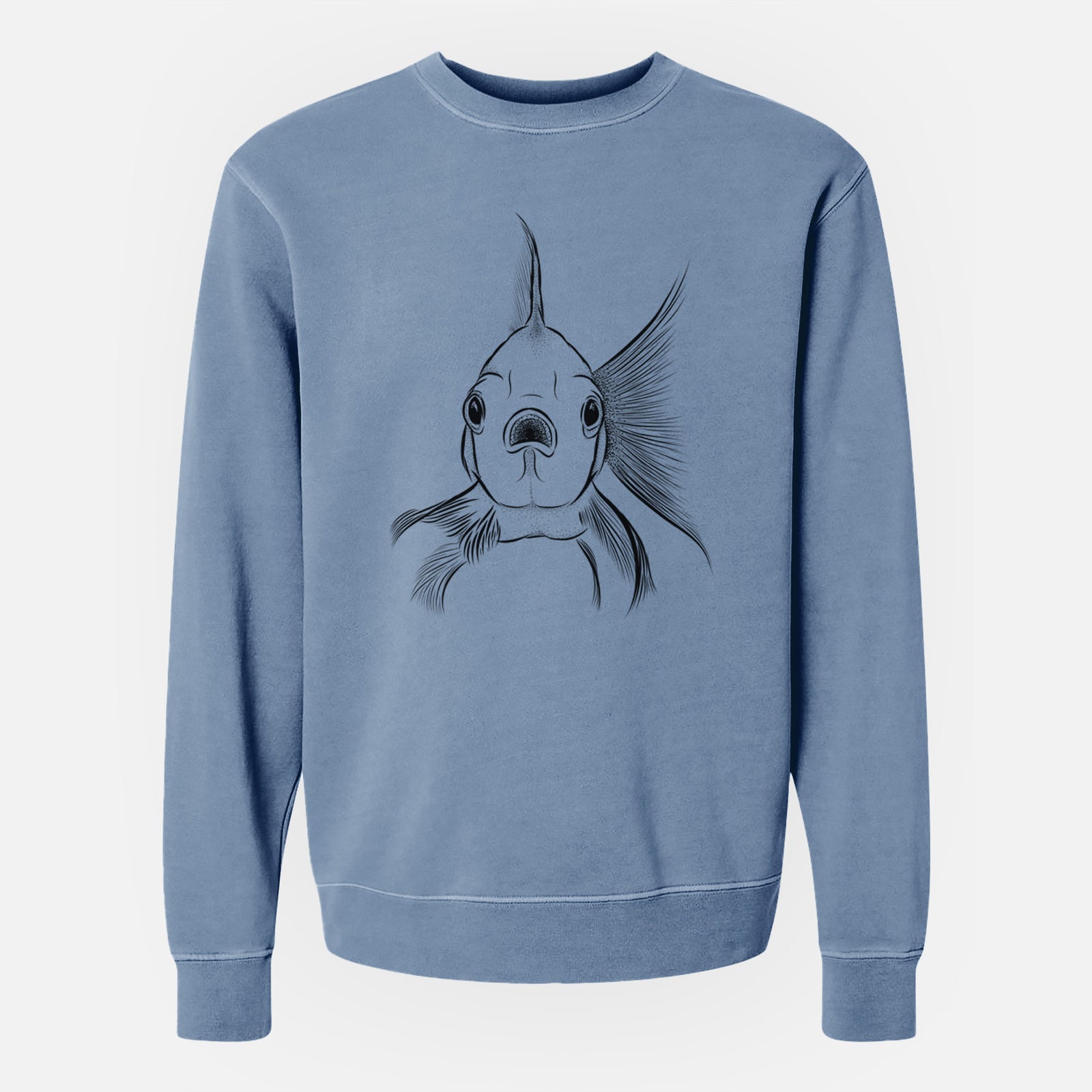 Bare Beefcake the Goldfish - Unisex Pigment Dyed Crew Sweatshirt