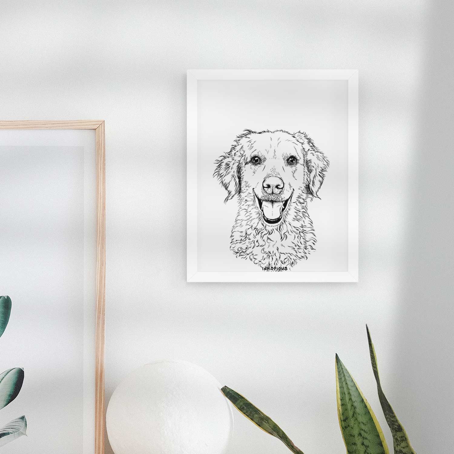 Bella Bean the Goldendoodle Art Print