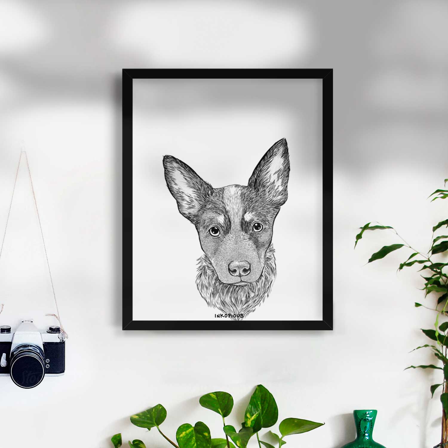 Bella the Blue Heeler Puppy Art Print