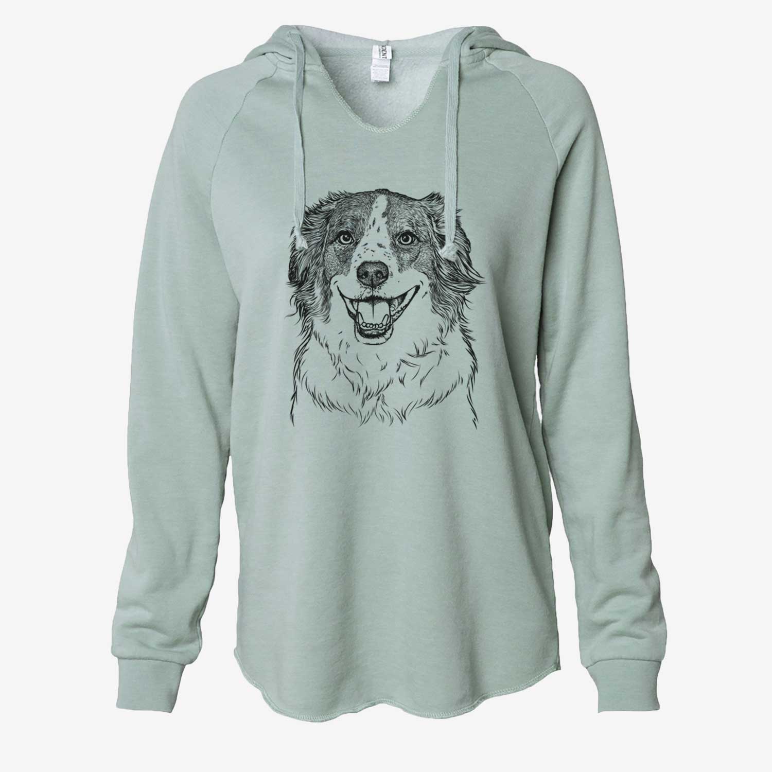 Belle the Australian Shepherd Mix - Cali Wave Hooded Sweatshirt