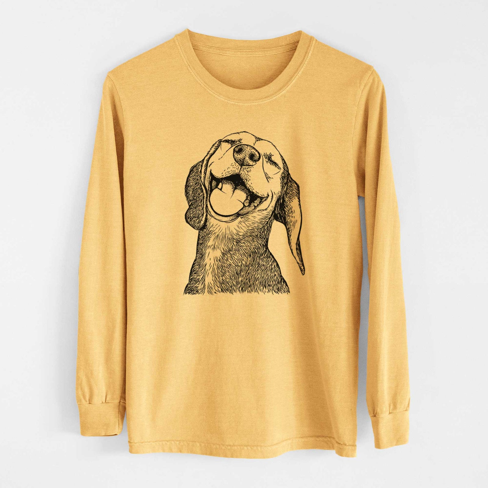 Bare Belle the Hound Mix - Heavyweight 100% Cotton Long Sleeve
