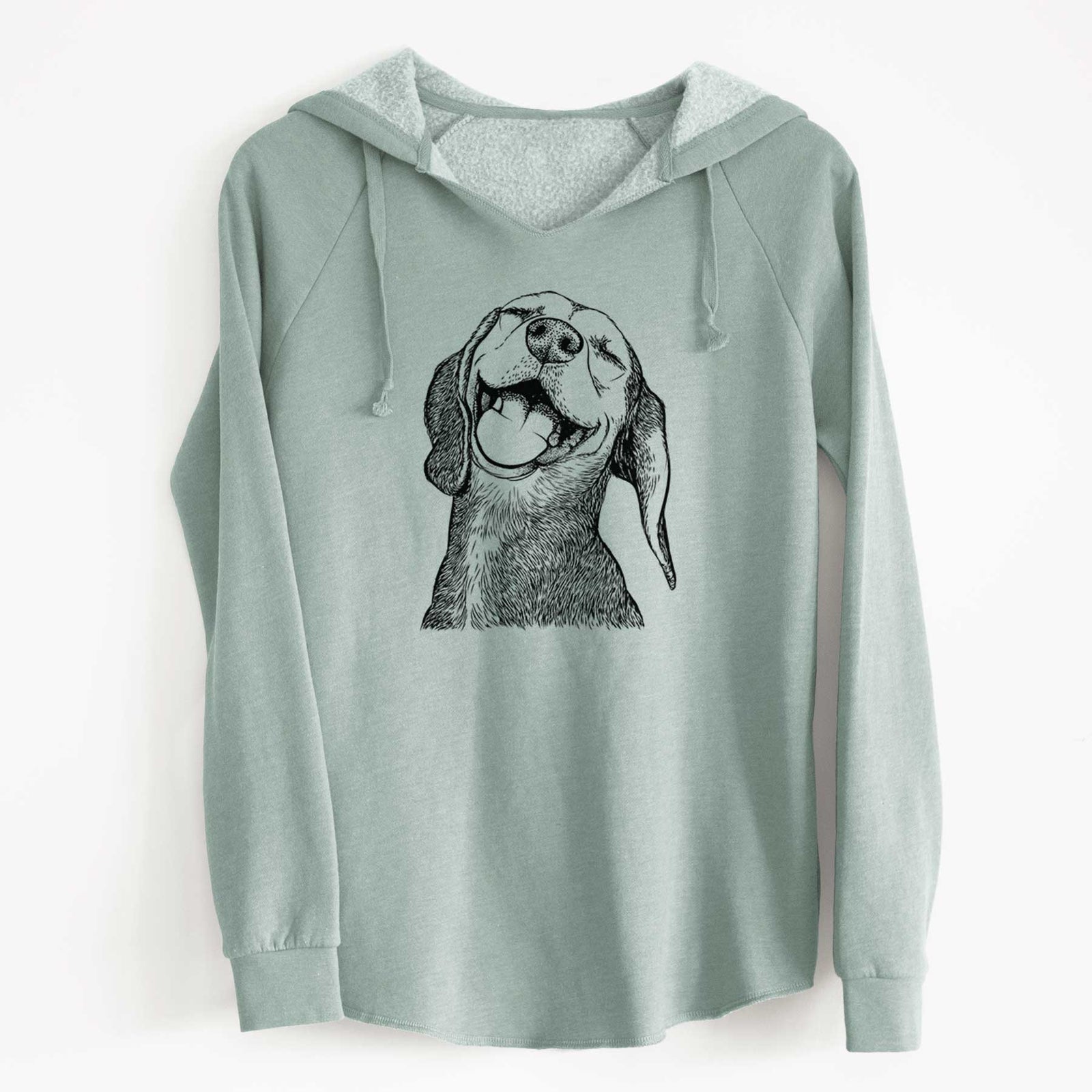 Bare Belle the Hound Mix - Cali Wave Hooded Sweatshirt