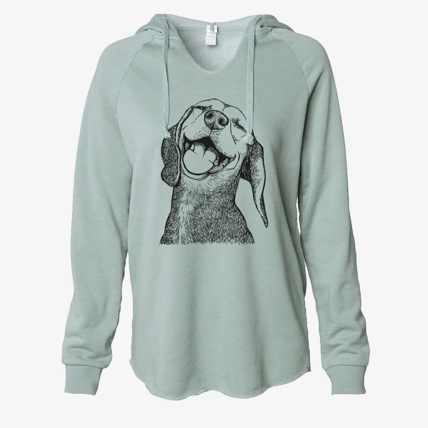 Belle the Hound Mix - Cali Wave Hooded Sweatshirt
