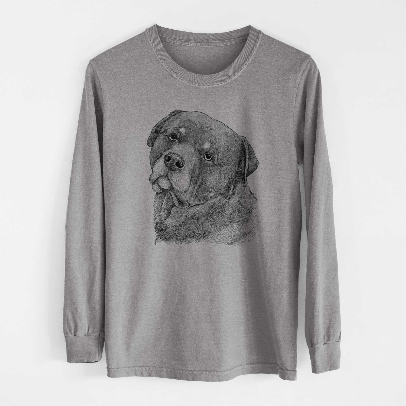Bare Bender the Rottweiler - Heavyweight 100% Cotton Long Sleeve