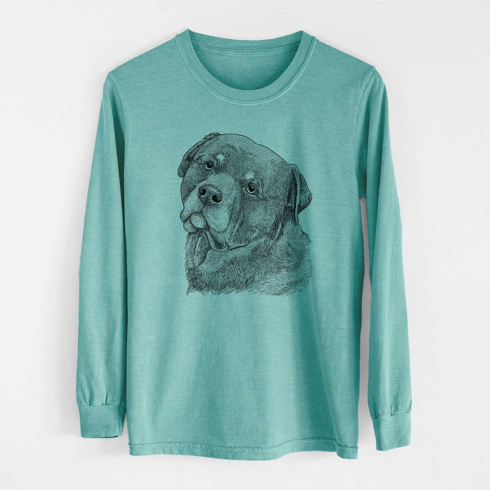 Bare Bender the Rottweiler - Heavyweight 100% Cotton Long Sleeve