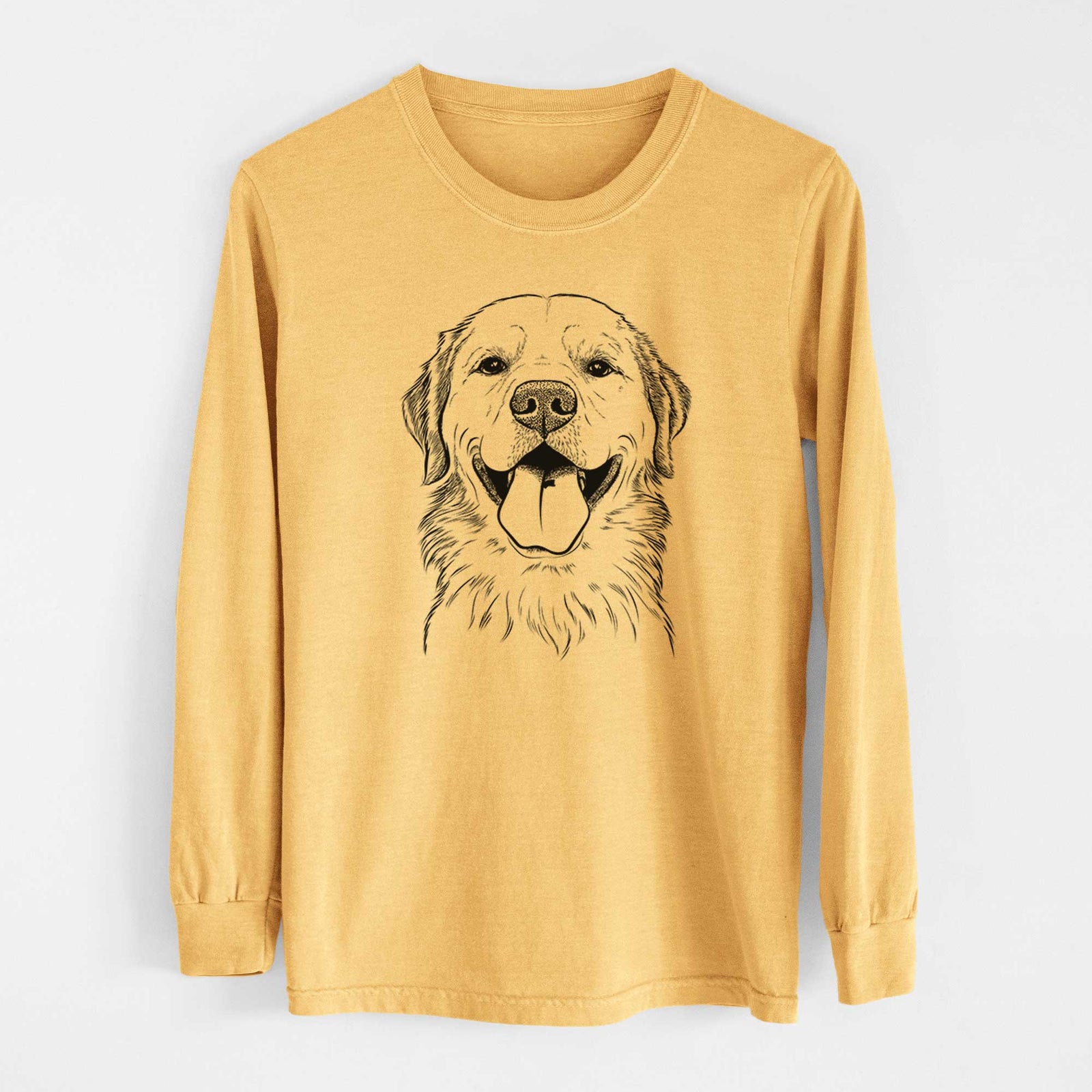 Bare Bennett the Golden Retriever - Heavyweight 100% Cotton Long Sleeve