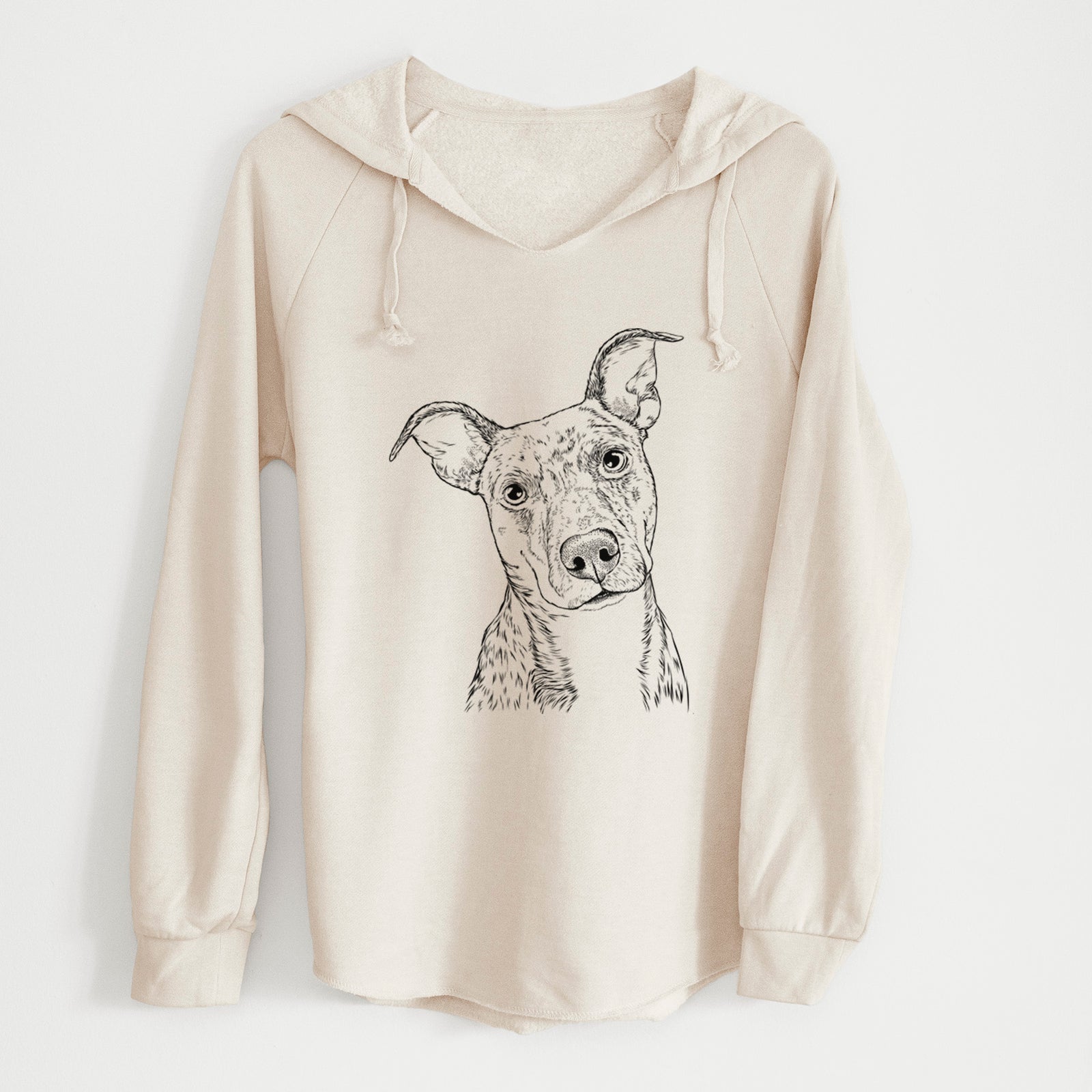 Bare Bianca the Mixed Breed - Cali Wave Hooded Sweatshirt