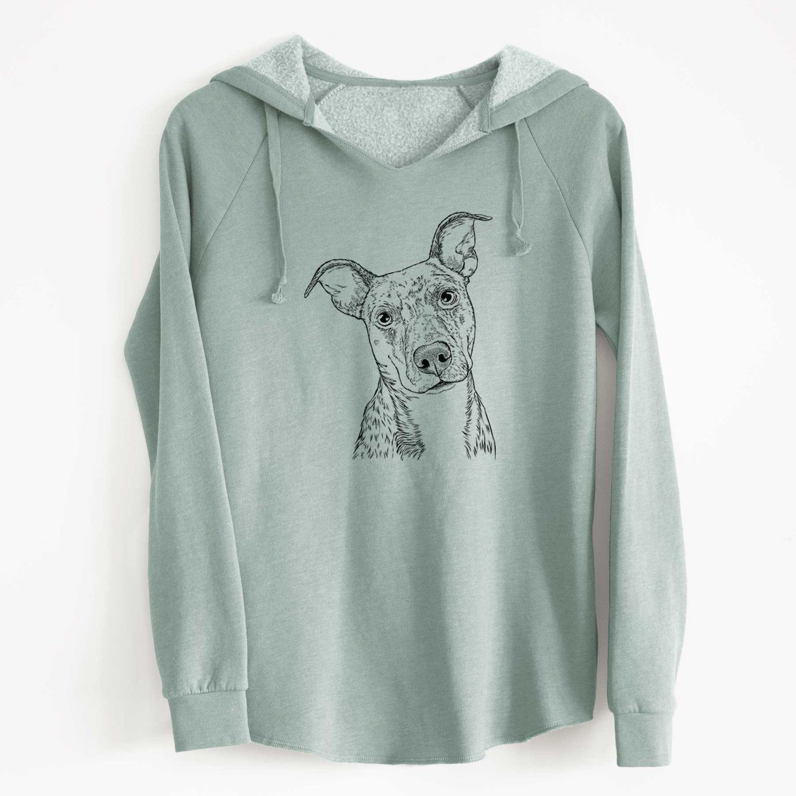 Bare Bianca the Mixed Breed - Cali Wave Hooded Sweatshirt