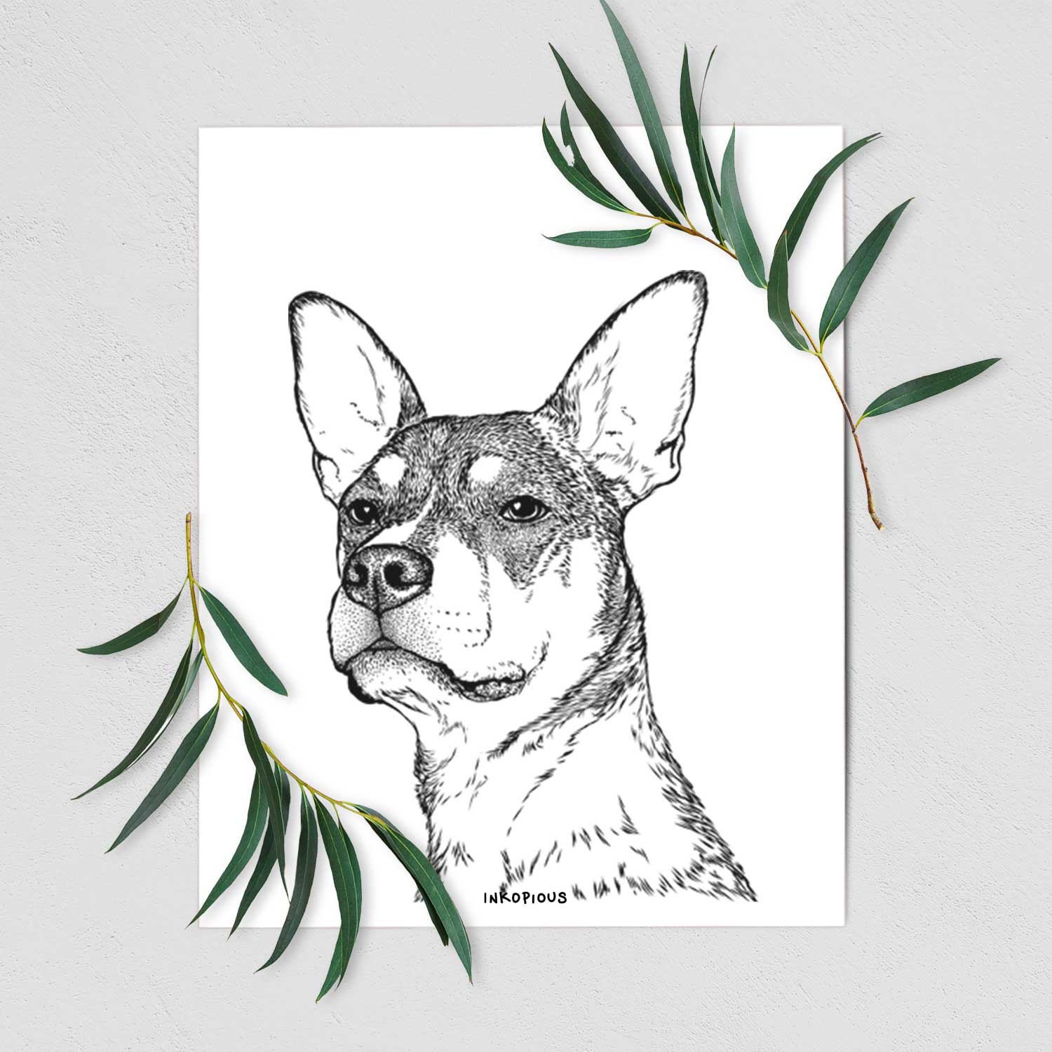 Bill the Heeler Mix Art Print