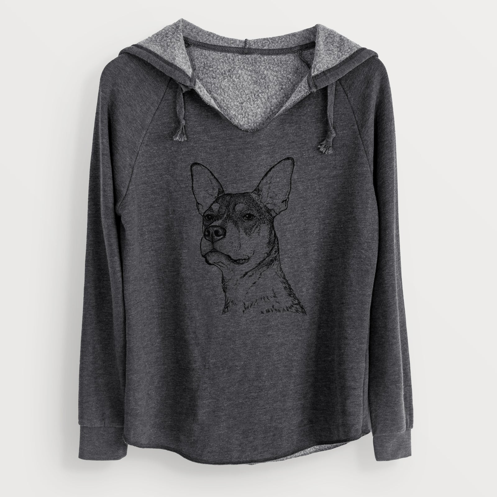 Bare Bill the Heeler Mix - Cali Wave Hooded Sweatshirt