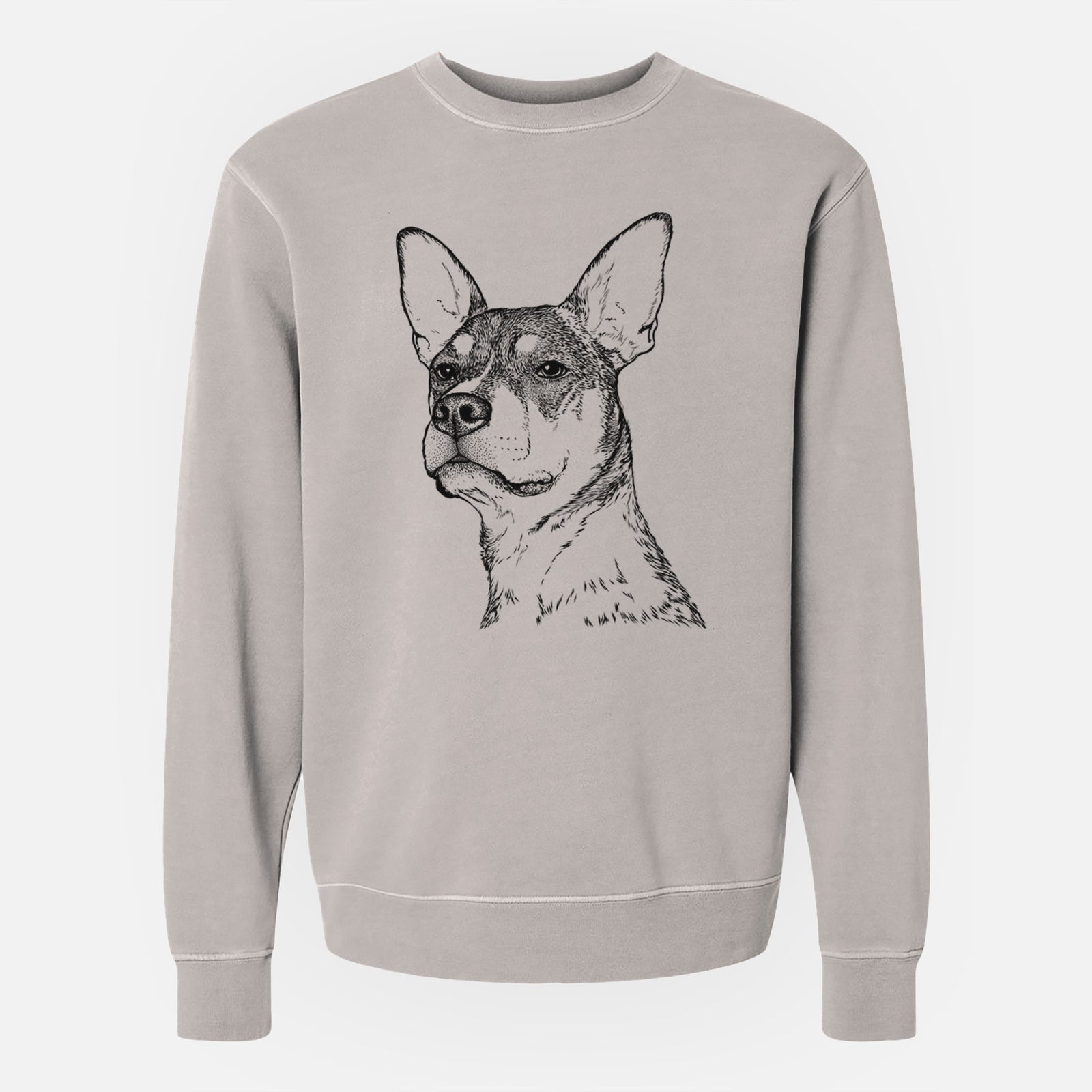 Bare Bill the Heeler Mix - Unisex Pigment Dyed Crew Sweatshirt