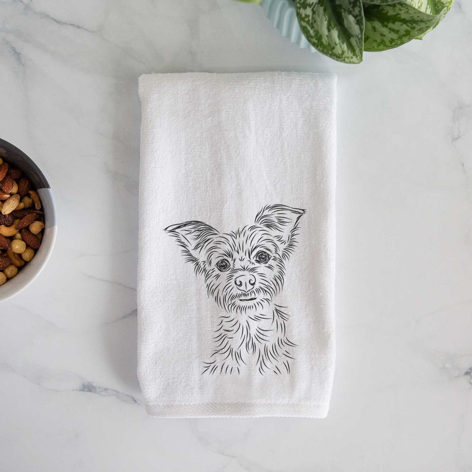 Bingo the Yorkshire Terrier Decorative Hand Towel